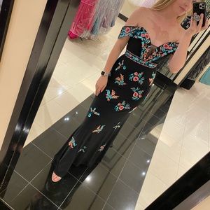 Embroidered Formal Gown